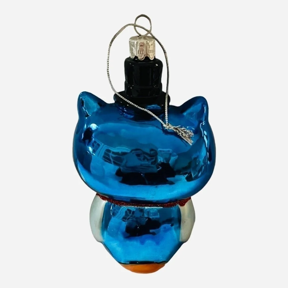 Vintage Owl Glass Ornament I Love Grandpa Xmas Holiday Collectible Decor